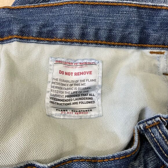 Ariat FR Jeans Men 38x 34 - fits 37x 33.5 M3 CAT2 Loose Fit Welding * Stained - Picture 15 of 15